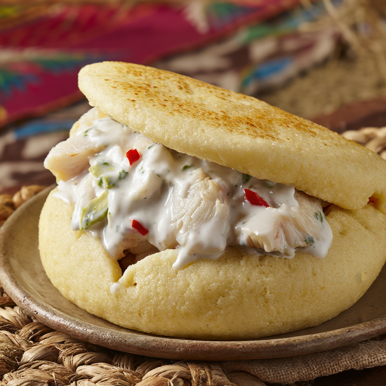 Arepa de Pescado en Coco (Inspirada en Sieyik, Panamá)