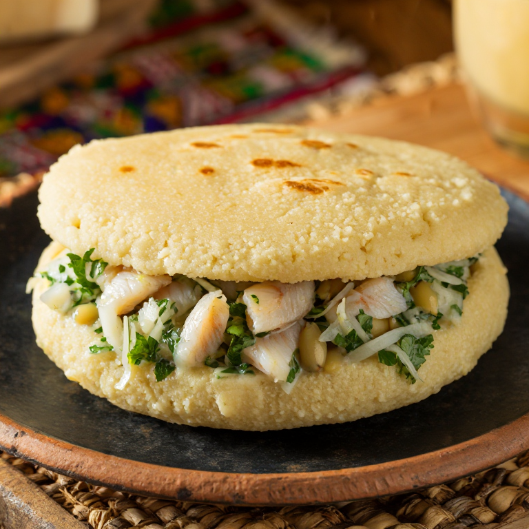 Arepa de Ceviche al Estilo Callao