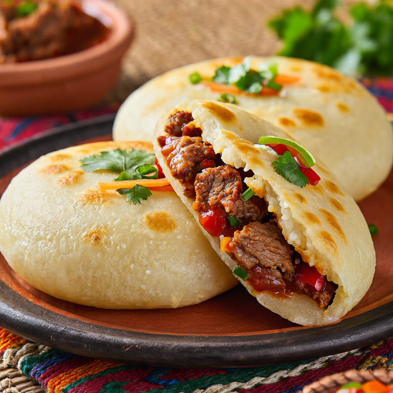 Arepa de Chicharrón Peruano (Estilo Chota)