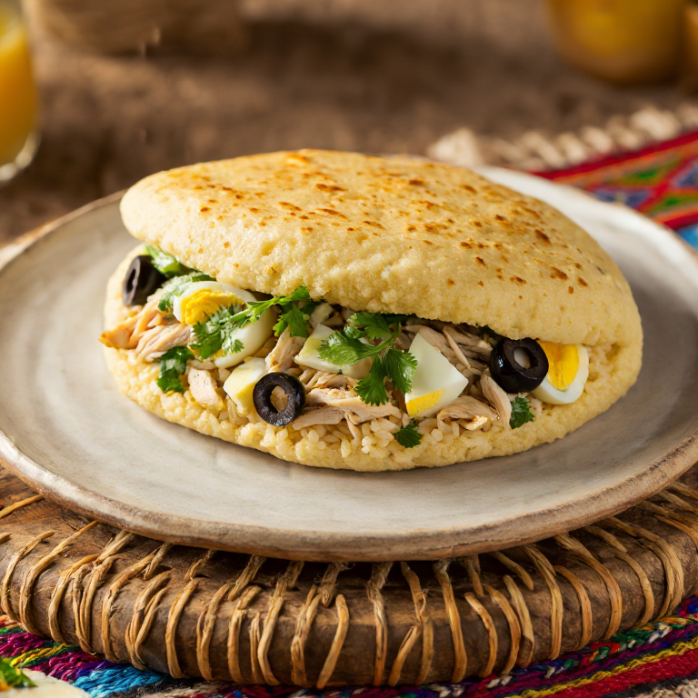 Arepa de Juane: Fusión Peruana-Venezolana