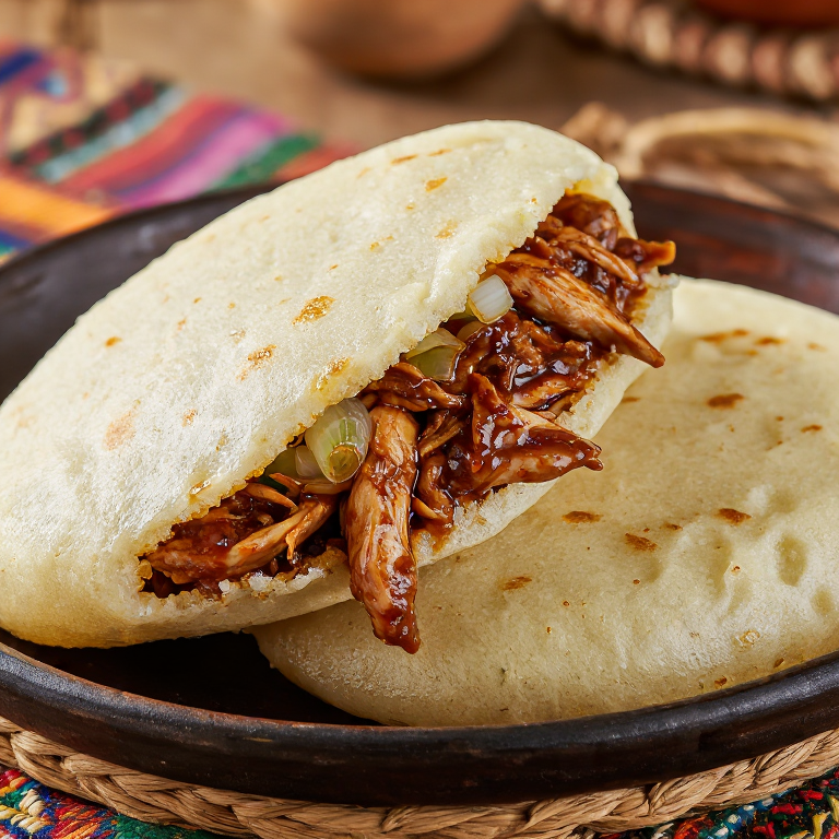Arepa de Pollo Adobo Filipino