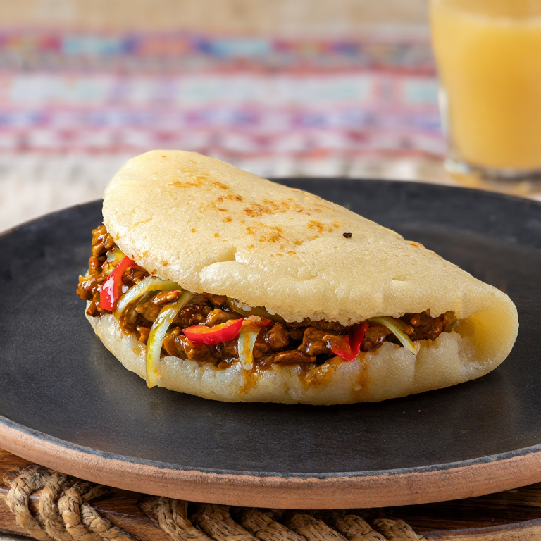 Arepa de Adobo Filipino: Fusión Filipina-Venezolana