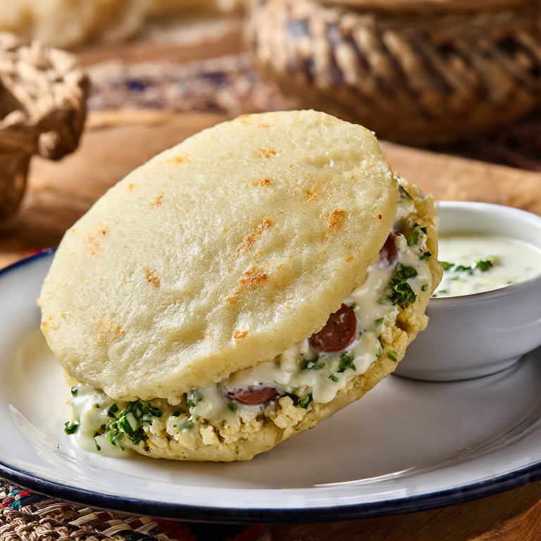 Arepa de Żurek al Estilo Lublin