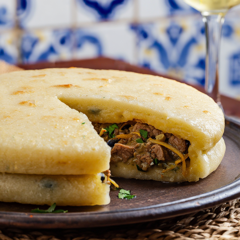 Arepa de Bacalhau à Brás (Estilo Matosinhos)