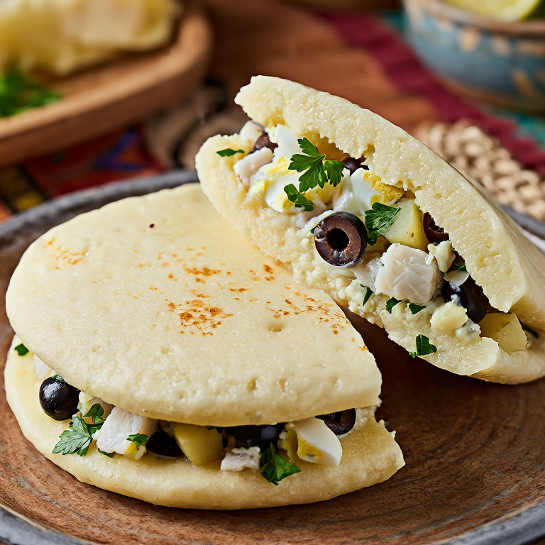 Arepa Rellena de Bacalhau à Gomes de Sá