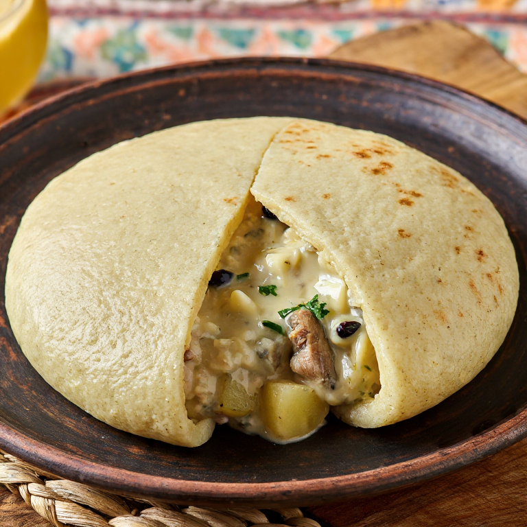 Arepa de Bacalhau à Brás: Una Fusión Portuguesa-Venezolana