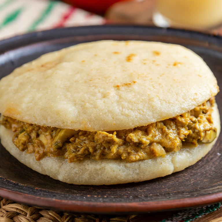 Arepa de Mofongo Relleno de Pernil