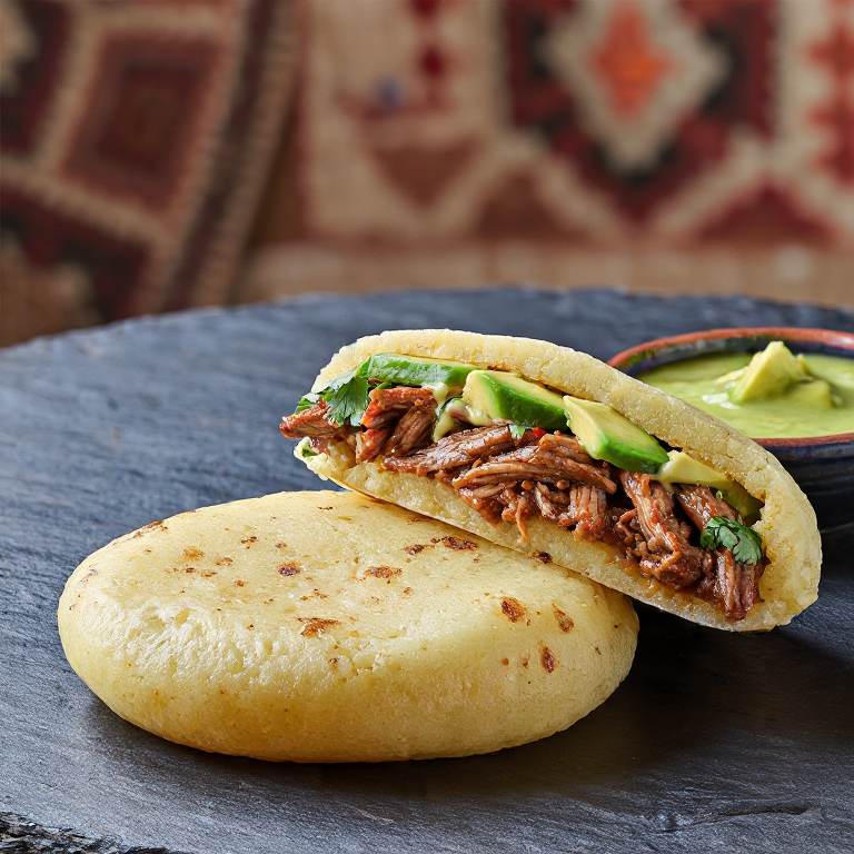 Arepa de Pernil: Un Abrazo Boricua en Cada Mordisco