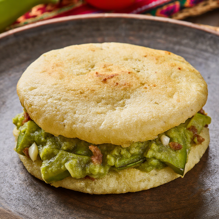 Arepa Rellena de Mofongo (Mofongo-Stuffed Arepas)