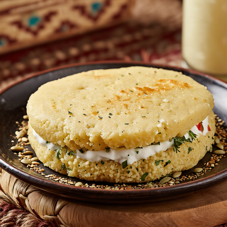 Arepa de Thareed de Al Khawr (Fusión Qatarí)