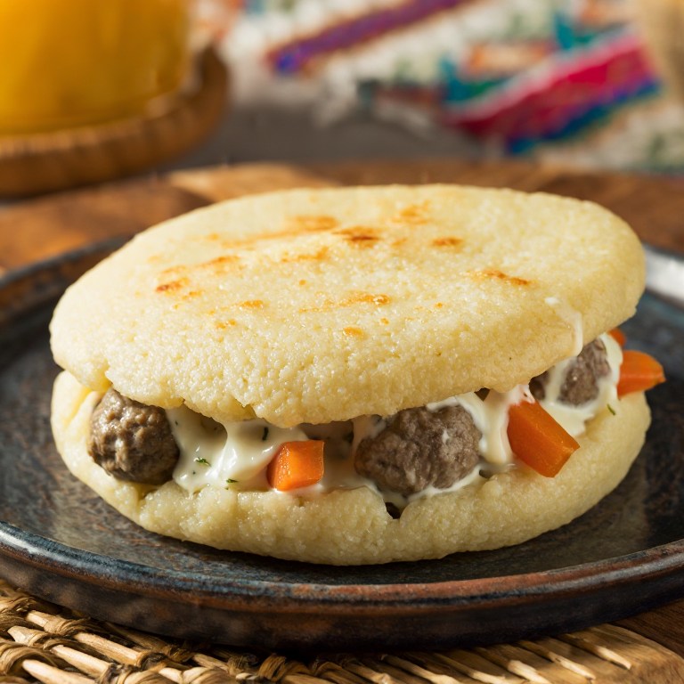 Arepa de Ciorbă de Perișoare: Fusión Rumano-Venezolana
