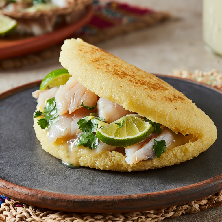 Arepa de Blaff de Poisson