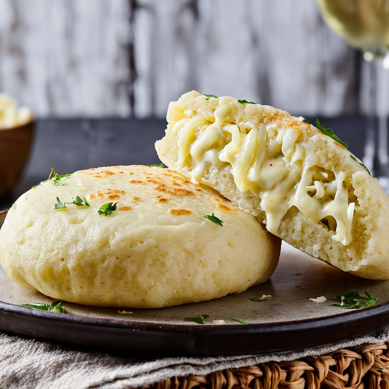 Arepa de Bacalao Gratinado de San Pedro y Miquelón