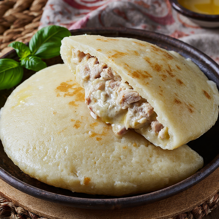 Arepa Cappelletti: Italian Stuffed Arepa from Montegiardino
