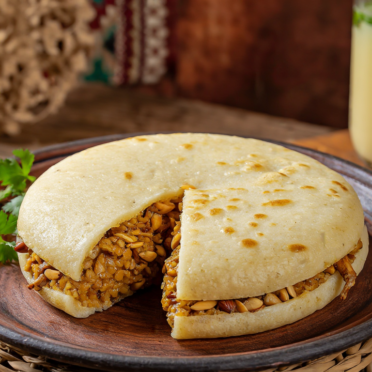 Arepa de Kabsa: Fusión Venezolano-Saudí