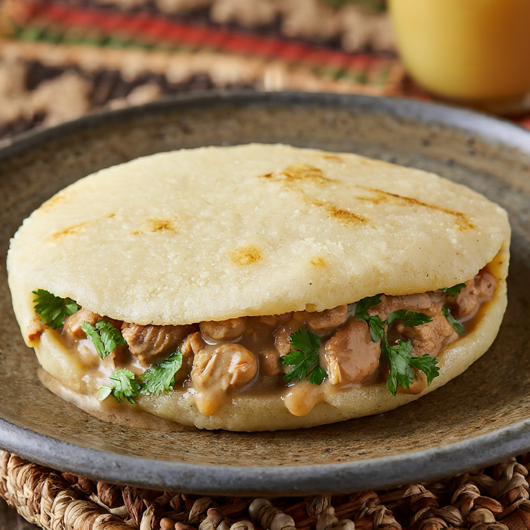 Arepa de Estofado de Maní al Estilo Sierra Leona