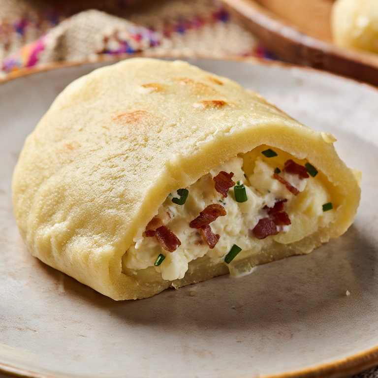 Arepa Eslovaca de Bryndza y Patata