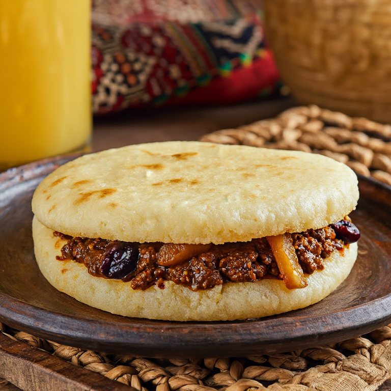 Arepa de Bobotie Sudafricana