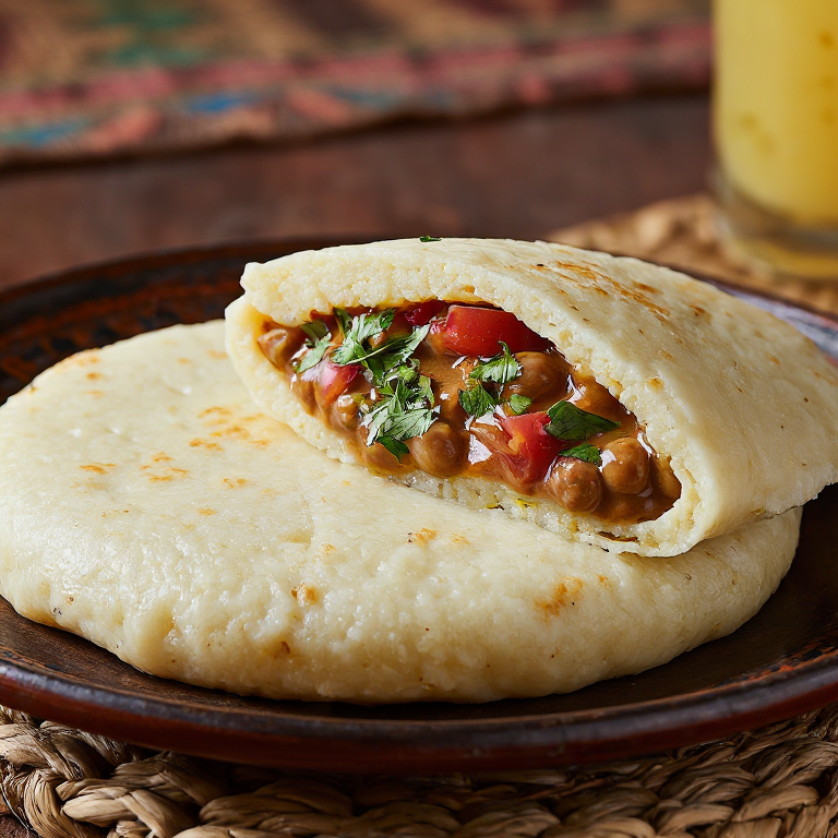 Arepa de Ful Medames (Habas Sudanesas)