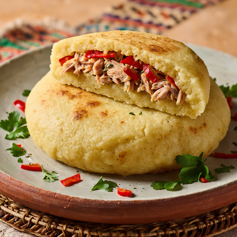 Arepa de Marmitako: Tributo al Sabor Vasco