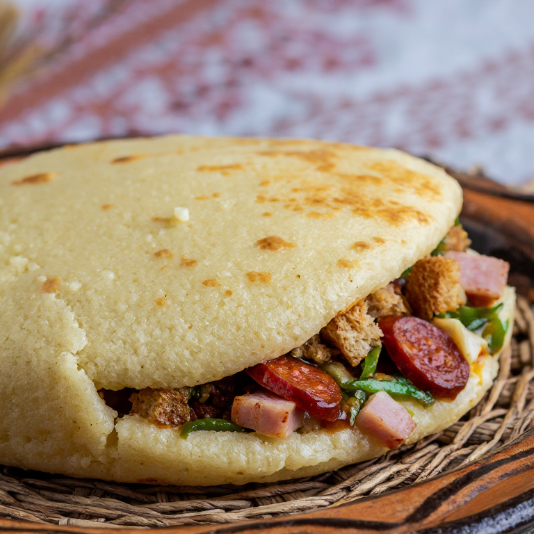 Arepa de Migas al Estilo de Gualchos
