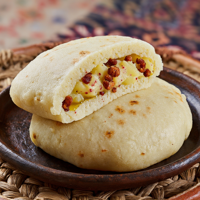 Arepa de Patatas Revolconas con Torreznos (Estilo Ávila)