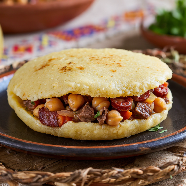Arepa de Cocido Madrileño