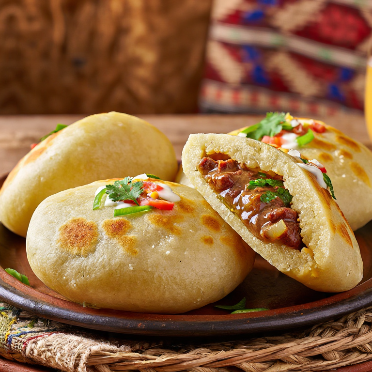 Arepa Riojana: Fusión con Patatas a la Riojana