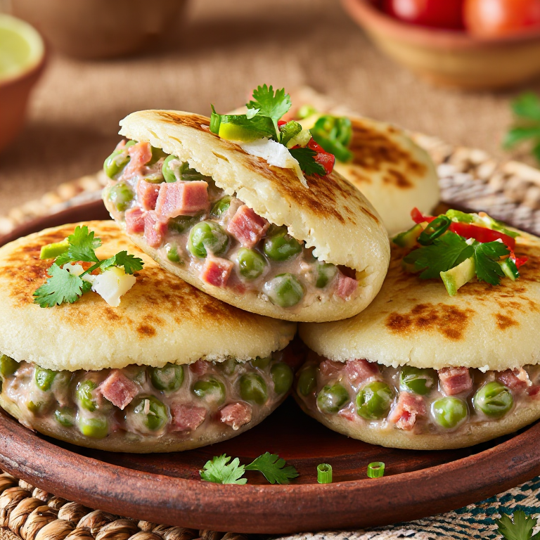 Arepa de Habas con Jamón