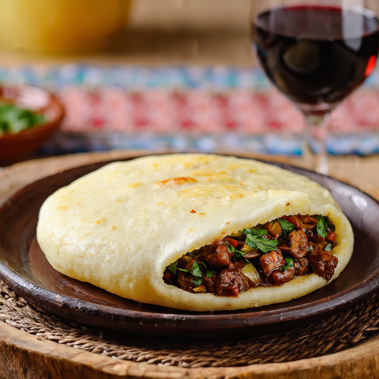 Arepa de Gazpachos a la Montesiñera