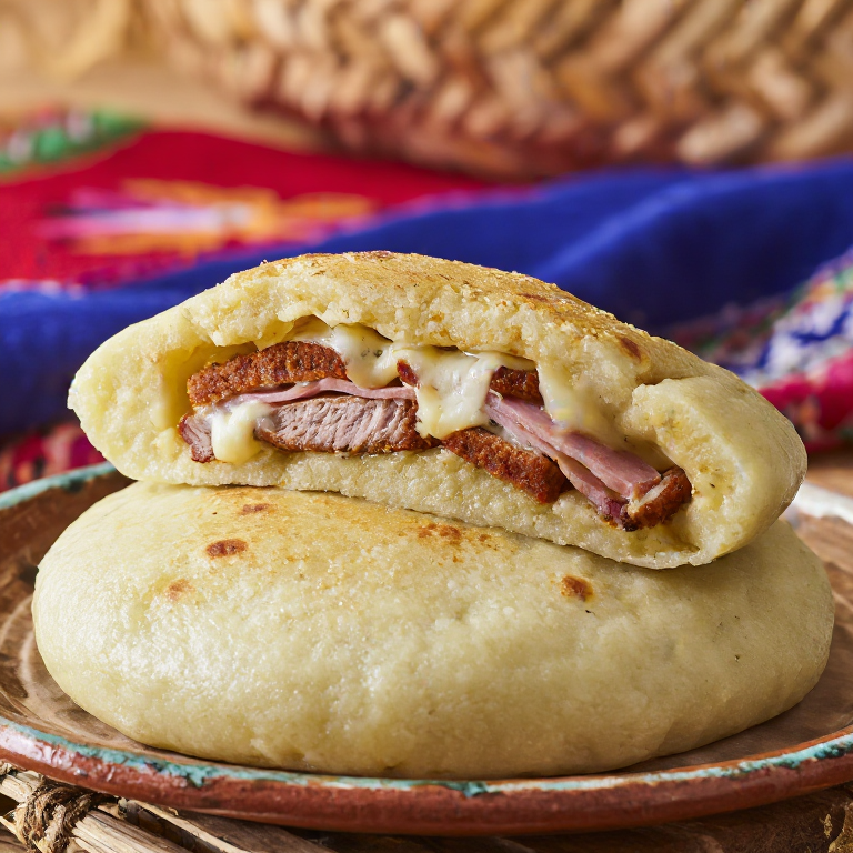 Arepa de Flamenquín: Un Giro Andaluz a la Clásica Arepa
