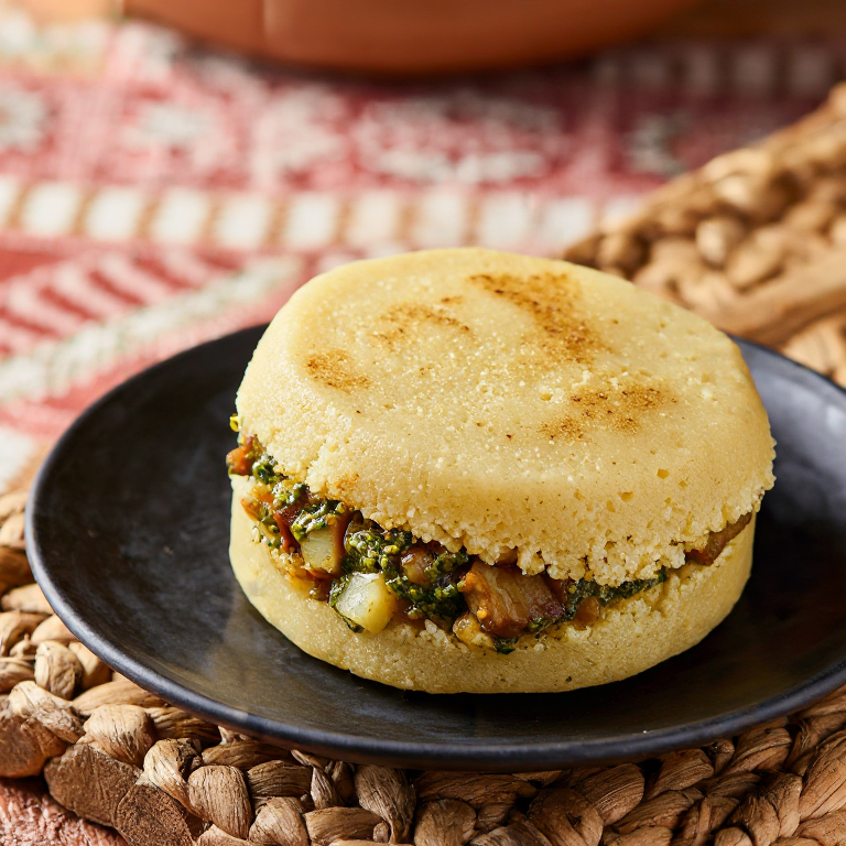 Arepa Amasada de Escudella Catalana