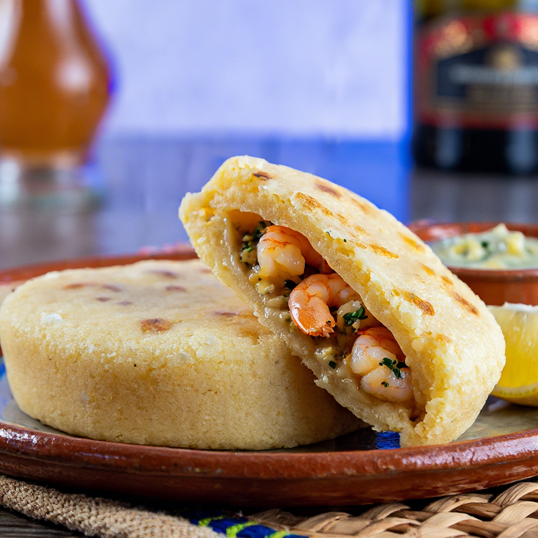 Arepa de Tortillitas de Camarones