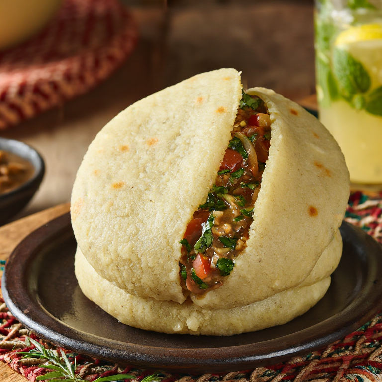 Arepa de Ful Medames (Estilo Sudanés)