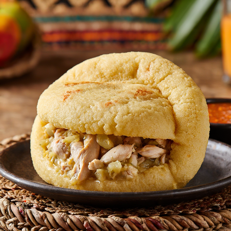 Arepa de Pom (Pomtajer) – Inspirada en Suriname