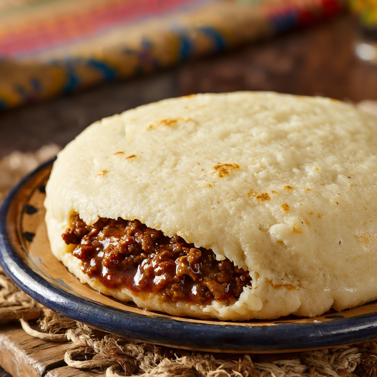 Arepa Suiza de Brasato al Merlot
