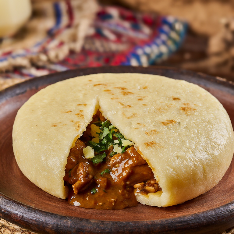 Arepa de Pollo al Maní Togolés