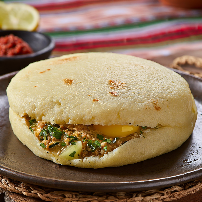Arepa Tunecina Rellena de Brik