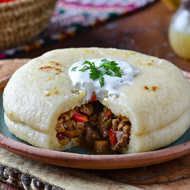 Arepa de Ankara Tava (Estofado de Cordero y Berenjena)