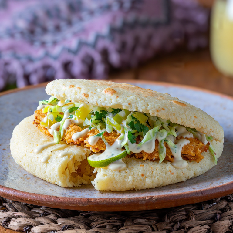 Arepa de Caracol Caribeño (Conch Arepa) – Inspirada en Grand Turk