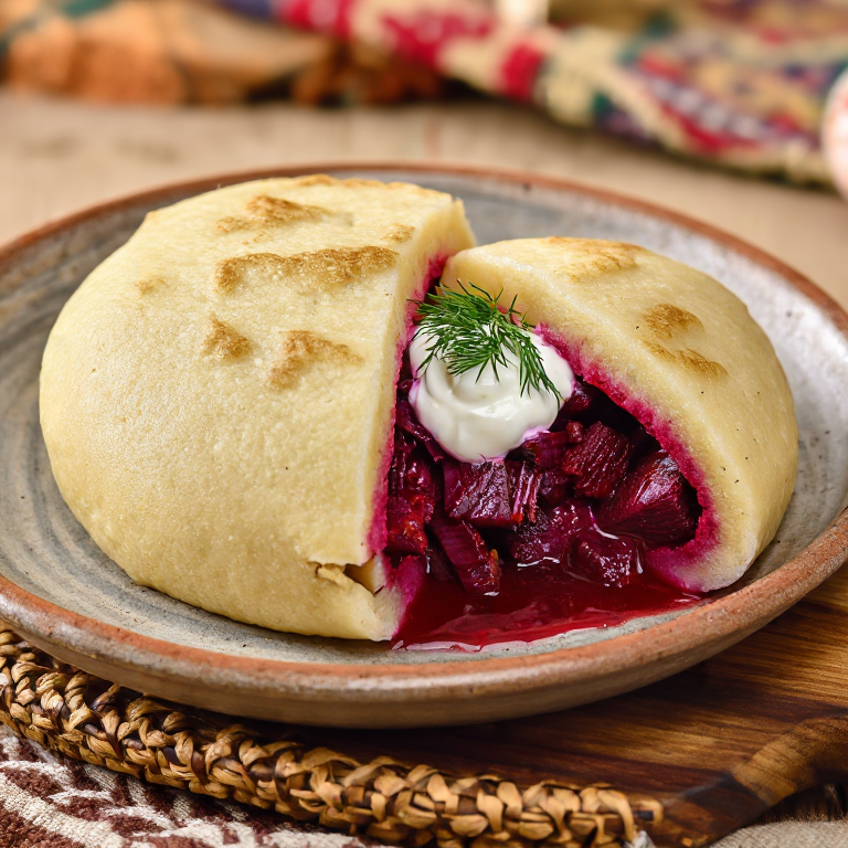 Arepa Borscht Ucraniana (Estilo Kharkiv)