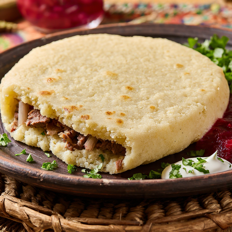 Arepa Borscht Ucraniana