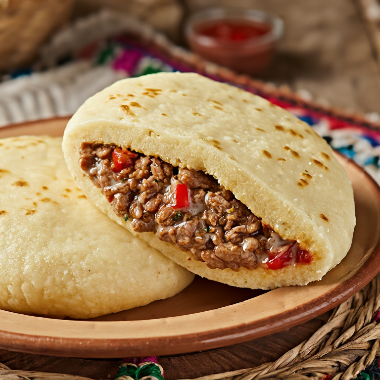 Arepa Sevastopol rellena de Holubtsi