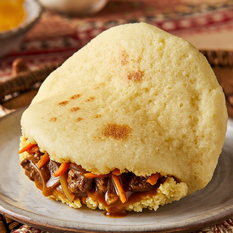 Arepa de Lancashire Hotpot