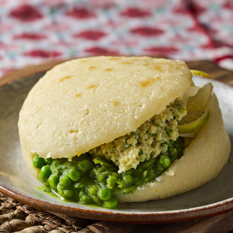 Arepa Rellena de Fishcake Sheffield (Salmón y Papa con Henderson's Relish)