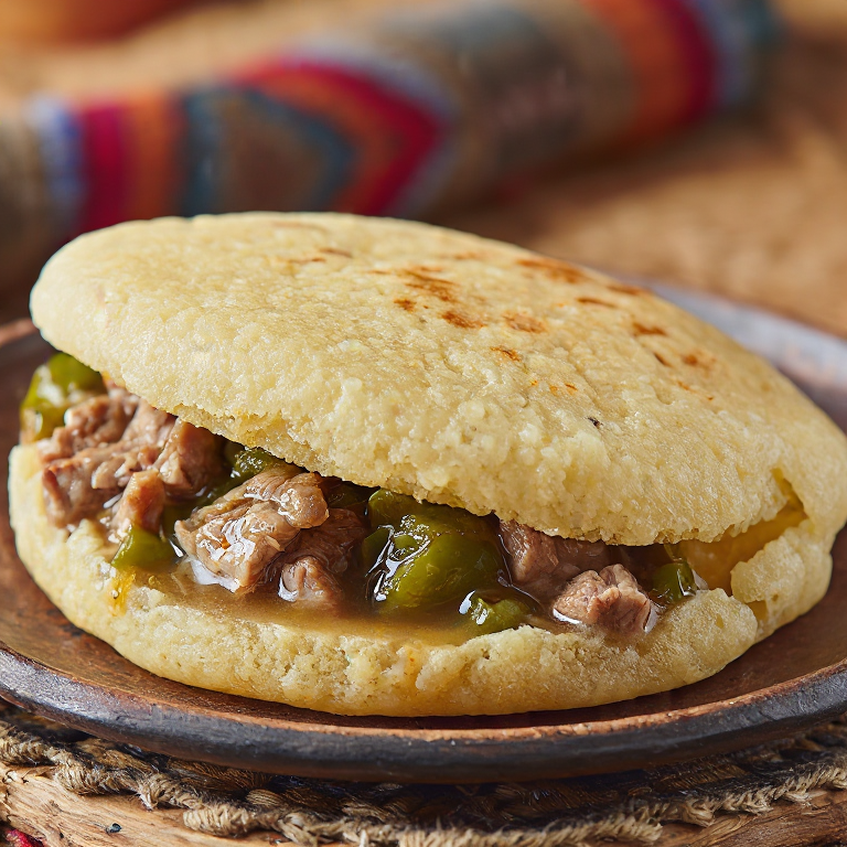 Arepa de Chili Verde de Colorado