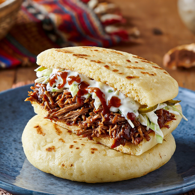 Carolina Pulled Pork Arepa