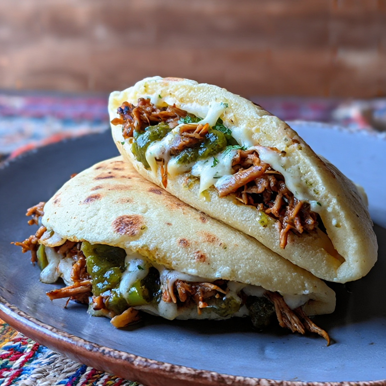 Arepa de Chili Verde de Denver