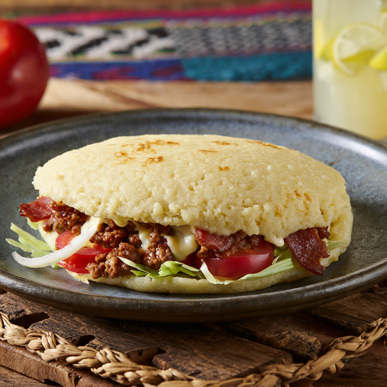 Arepa Hempfield: La Fusión del Bacon Cheeseburger