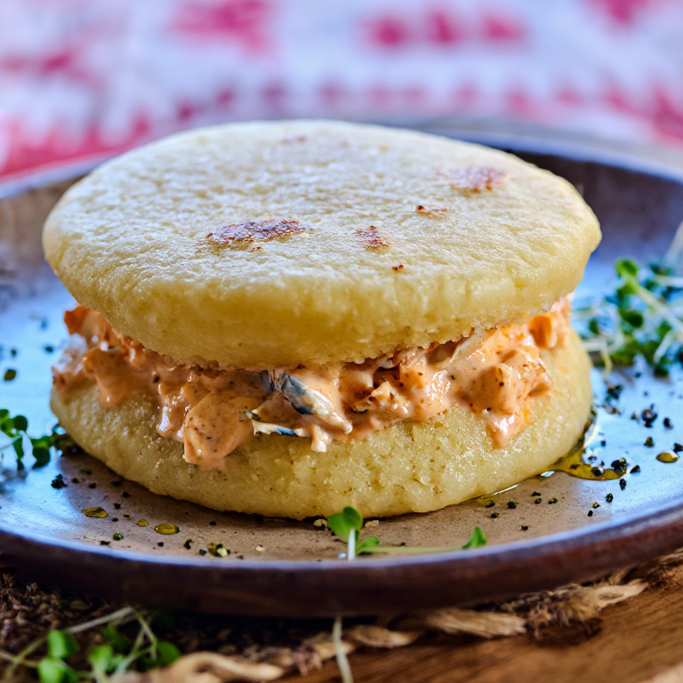 Arepa de Cangrejo al Estilo Chesapeake (Inspirada en She-Crab Soup)